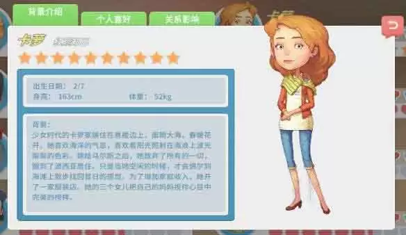 波西亚时光全角色图鉴与喜好-卡萝