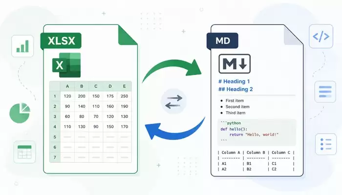 C#代码简单实现Excel和Markdown互转