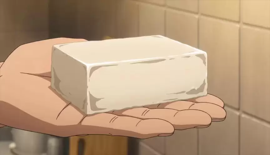 日式动画风格麻婆豆腐烹制过程