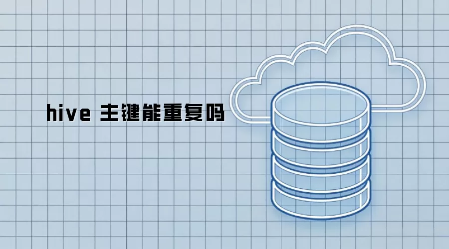 hive 主键可以重复吗