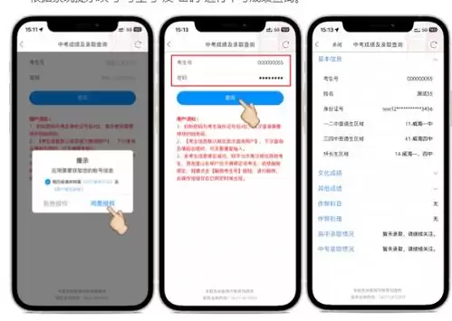 爱山东app怎样查中考成绩