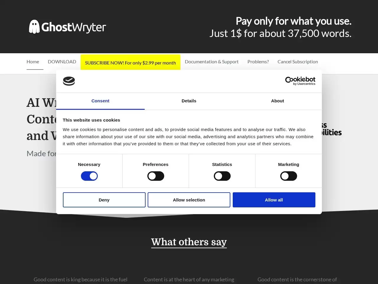 GhostWryter-GhostWryter系一款AI写作软件