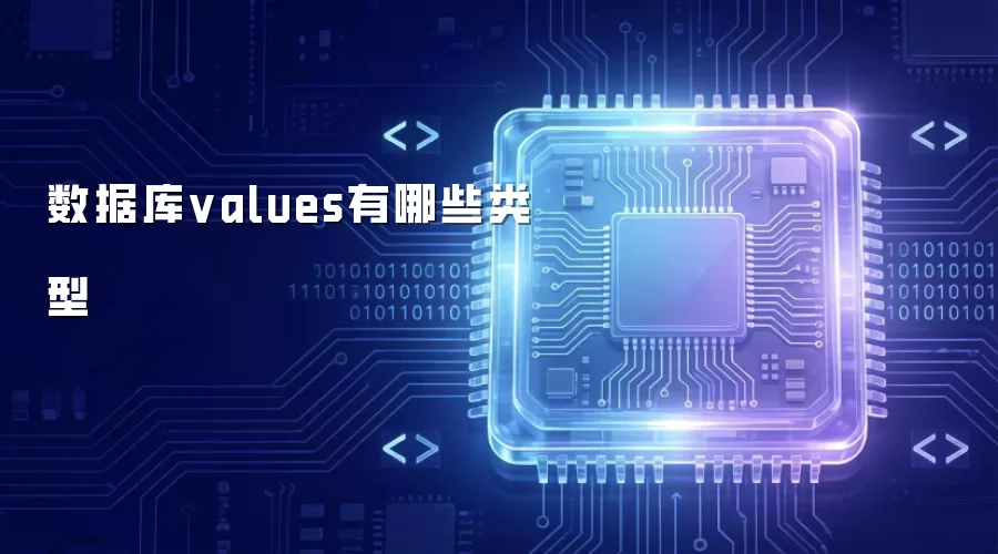 数据库values的类型有哪些