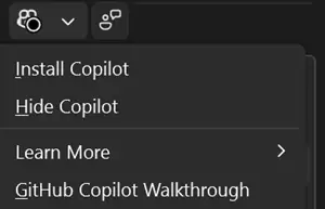 GitHub Copilot 在 Visual Studio 中安装扩展教程