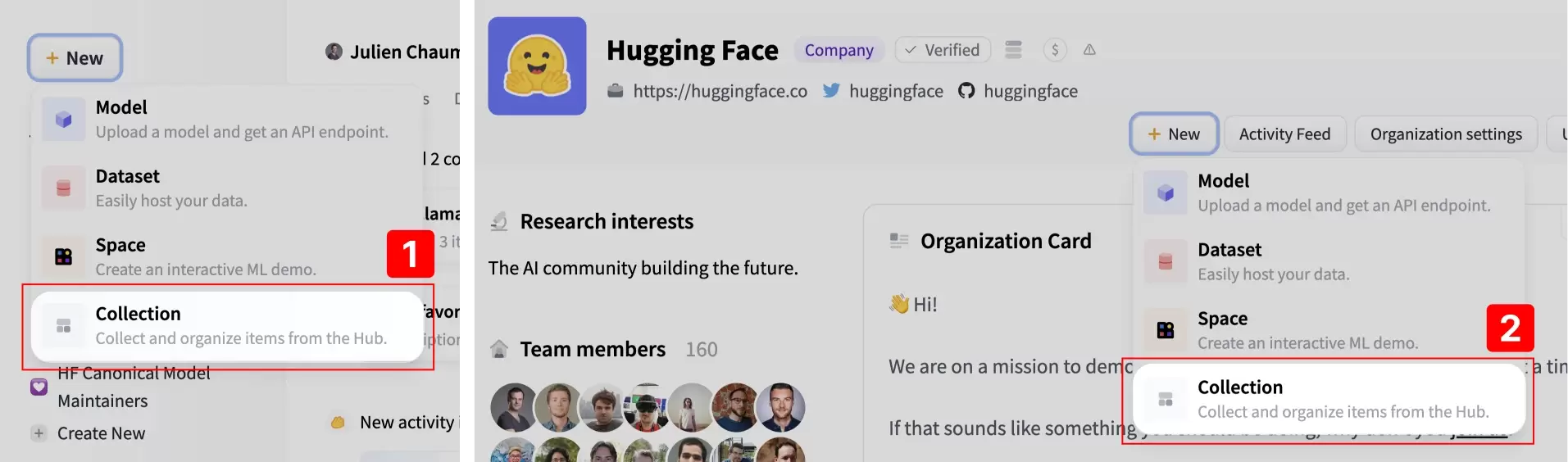 Hugging Face Hub Collections 教程：创建与管理