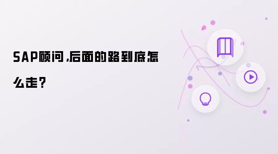 SAP顾问: 后面的路到底怎么走？