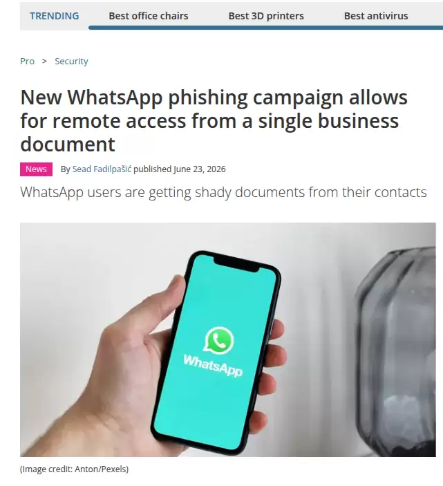 熟人链路驱动的 WhatsApp VBS 文档钓鱼远程控制攻击机制与防御研究