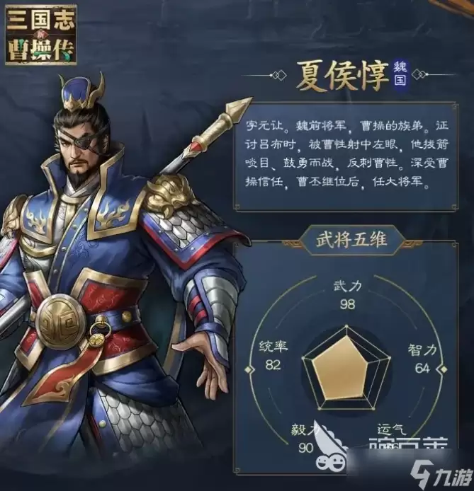 新三国志曹操传夏侯惇武将怎么样 新三国志曹操传夏侯惇强度解析