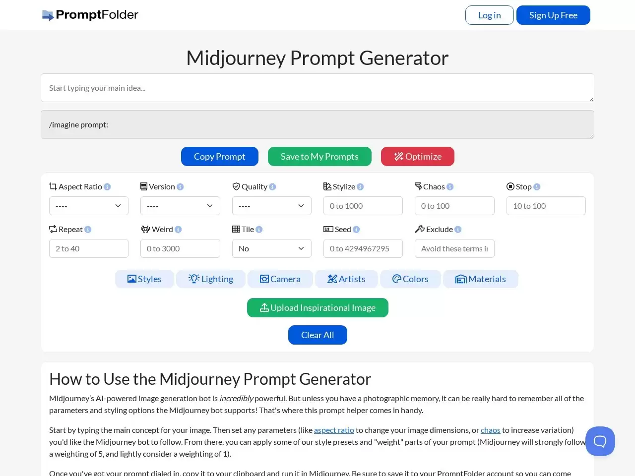 MidJourney Prompt Helper-MidJourney Prompt Helper 是开源工具