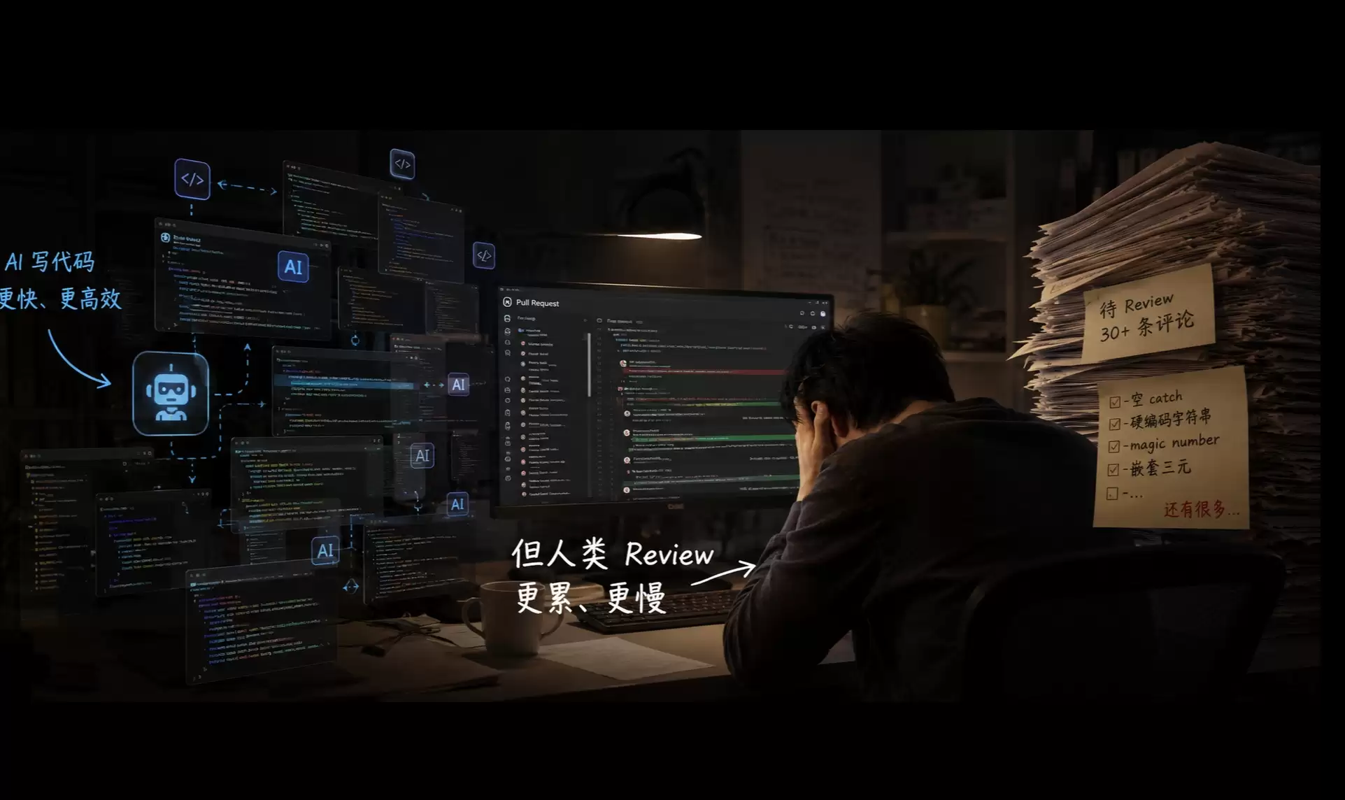 AI 写代码越来越快，为什么 Code Review 反而更慢了？