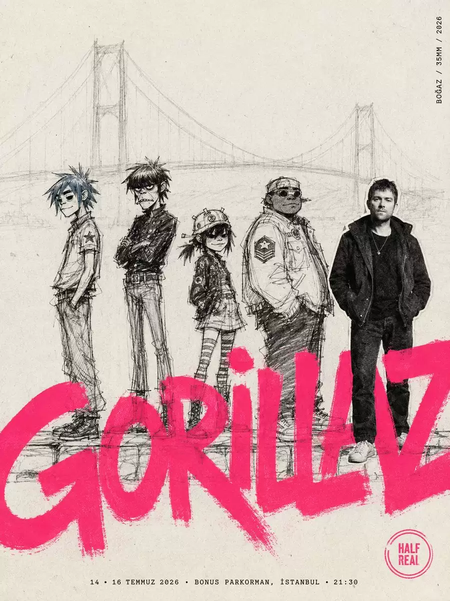 伊斯坦布尔 Gorillaz 演唱会海报