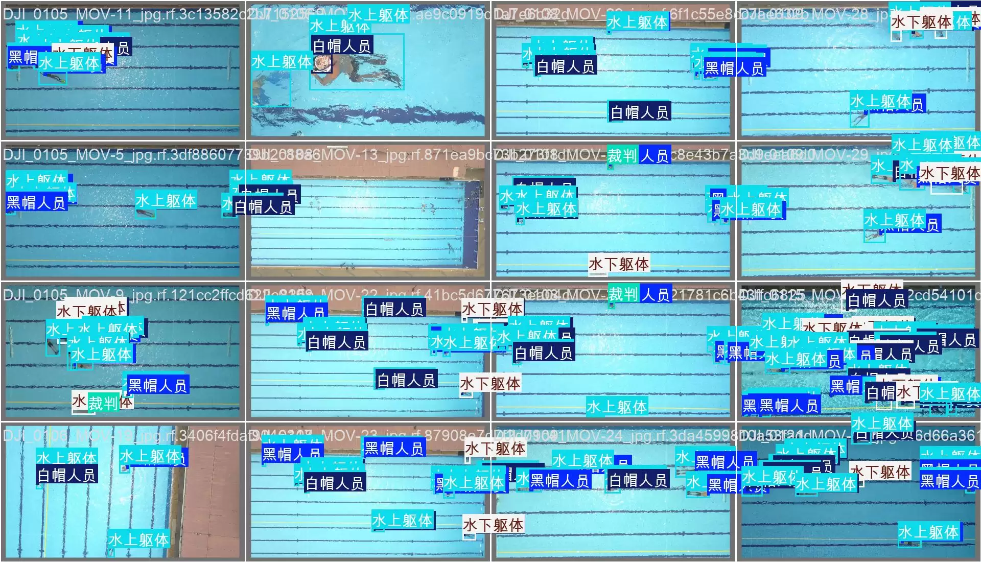 泳池赛事裁判及运动员目标检测数据集| 3000张YOLO游泳赛事监测数据集 用于智慧体育、AI辅助判罚与目标检测研究