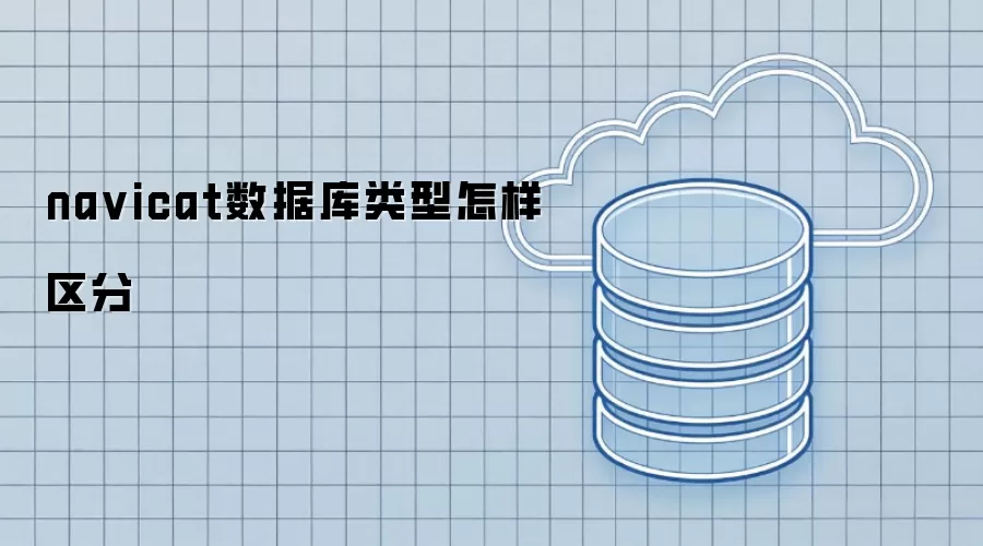 navicat数据库类型如何区分