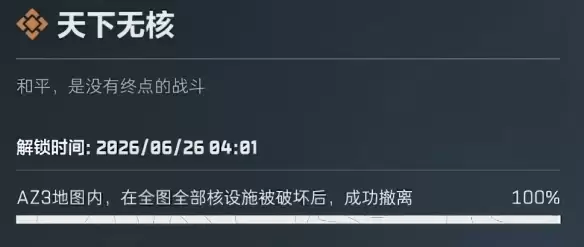 三角洲行动：天下无核成就攻略