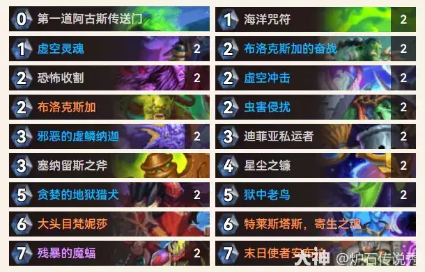 炉石传说逃离紫罗兰监狱安布拉虚空瞎预构卡组代码一览_炉石传说逃离紫罗兰监狱安布拉虚空瞎预构卡组推荐