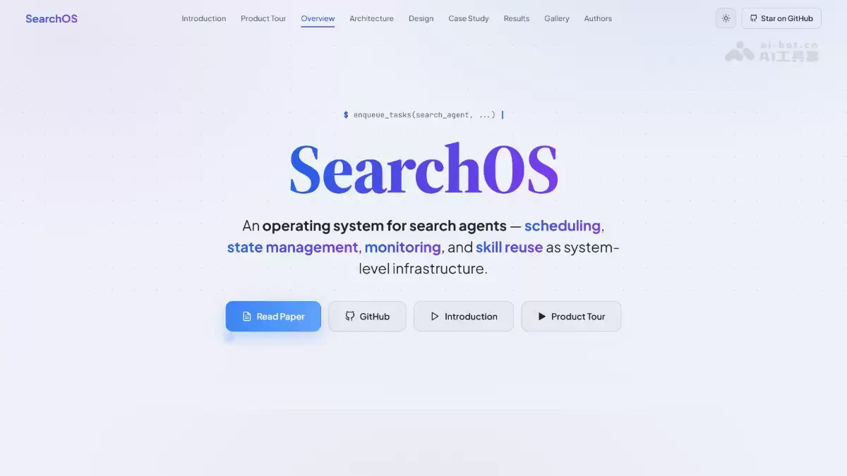 SearchOS - 蚂蚁集团等推出的开源多智能体搜索协作框架
