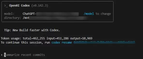 codex cli版本常用指令和快捷键