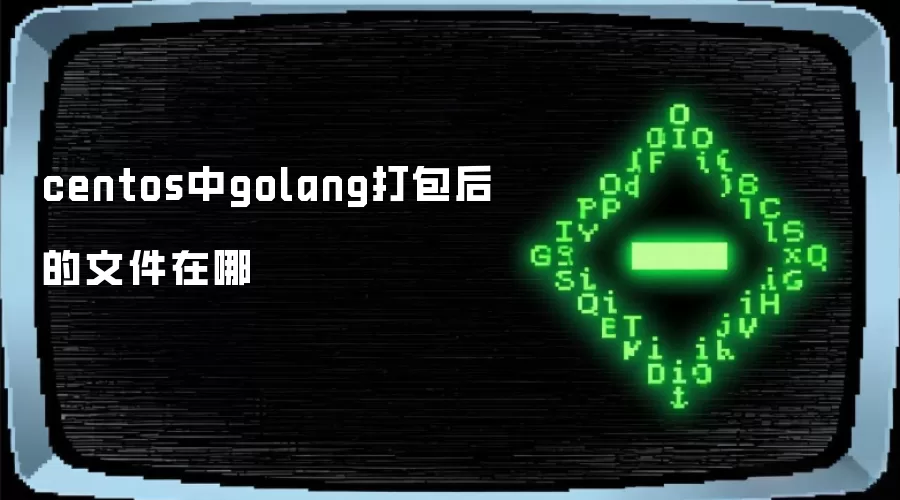 centos中golang打包后的文件位置