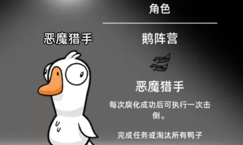 鹅鸭杀新角色恶魔猎手详解