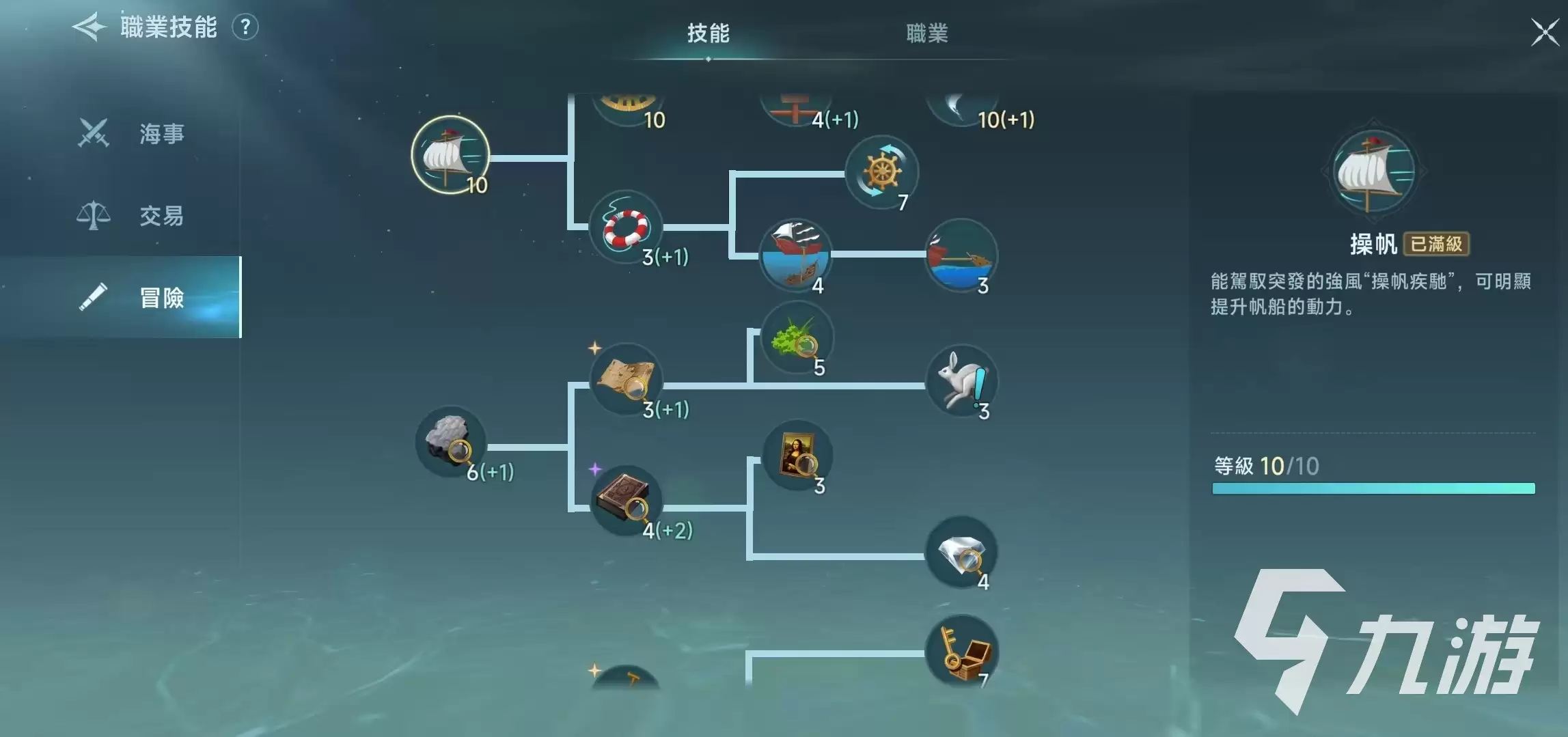 大航海时代传说职业技能有哪些 大航海时代传说职业技能详解