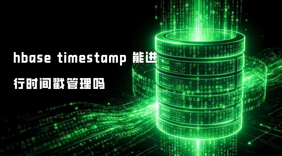 hbase timestamp 能进行时间戳管理吗