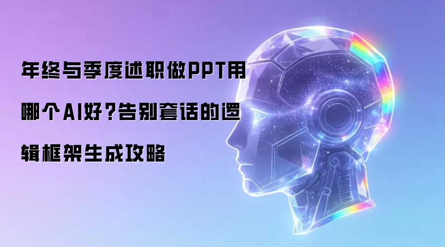 年终与季度述职做PPT用哪个AI好？告别套话的逻辑框架生成攻略