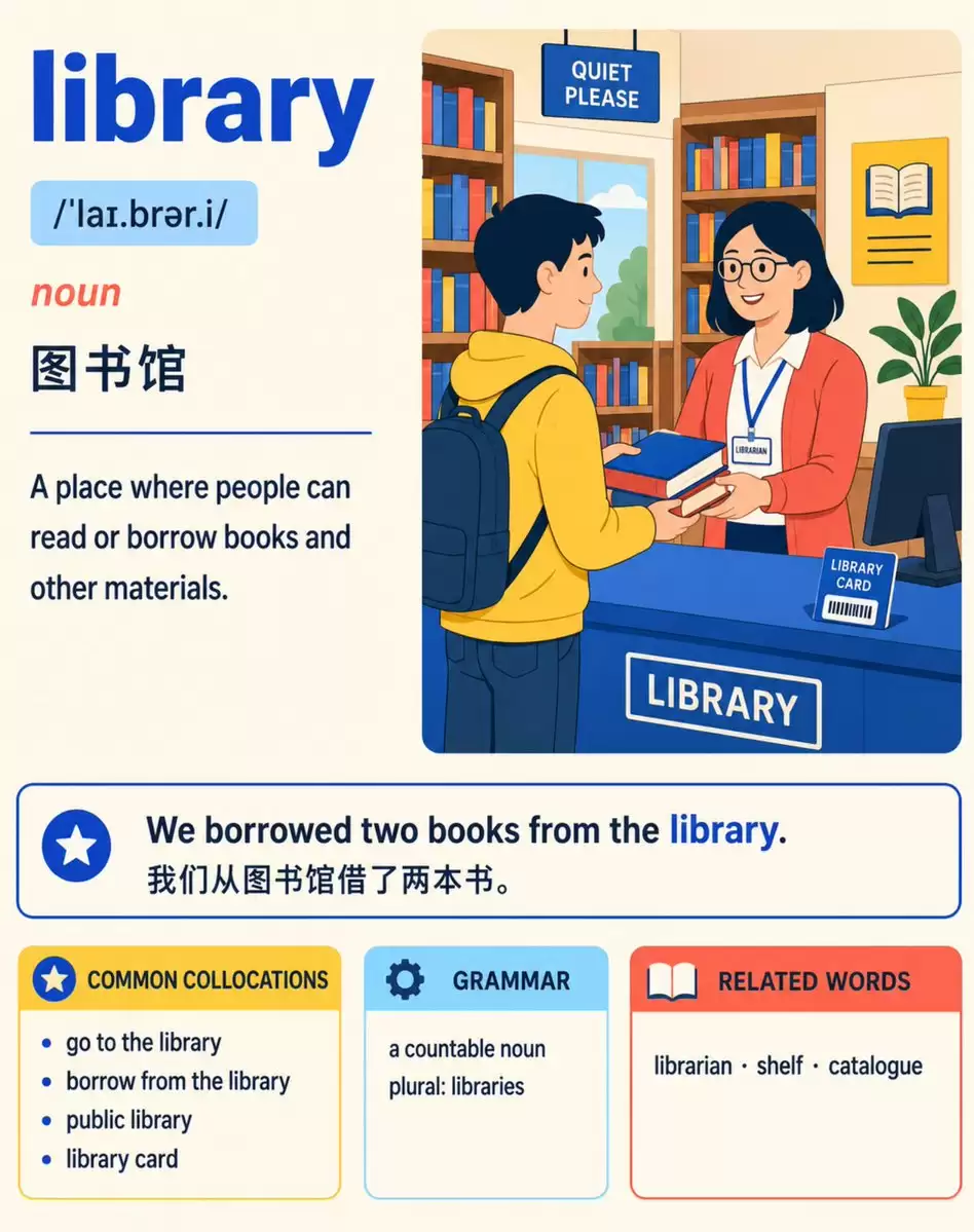 英语词汇学习卡片模板