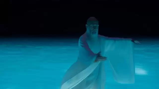 Epic Kung Fu Duel on Bioluminescent Lake