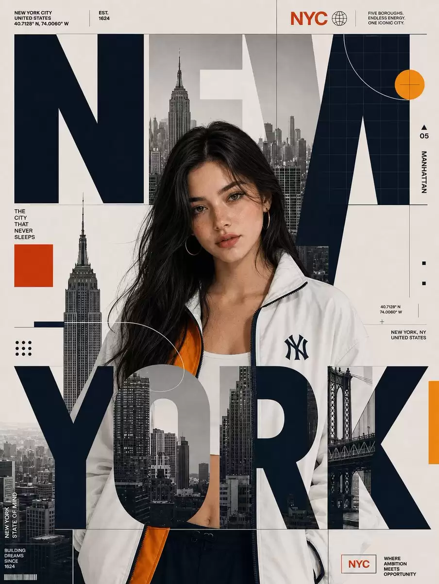 Editorial City Poster Design