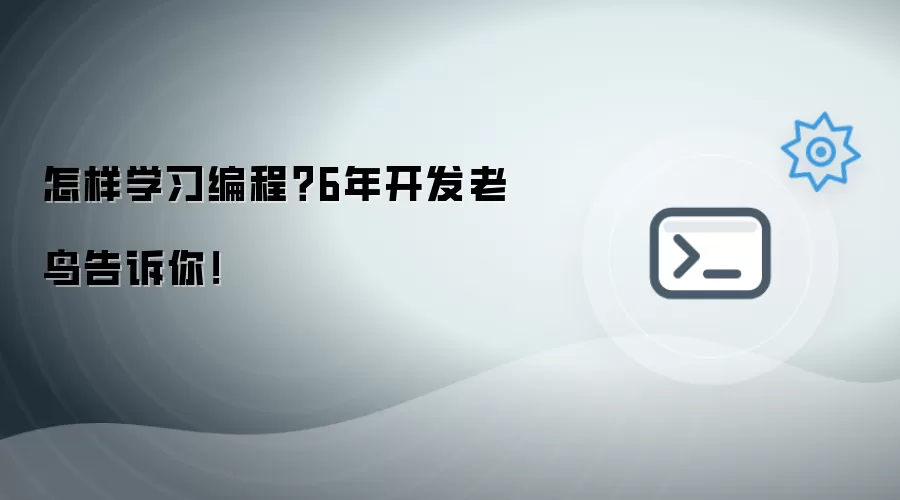 怎样学习编程？6年开发老鸟告诉你！
