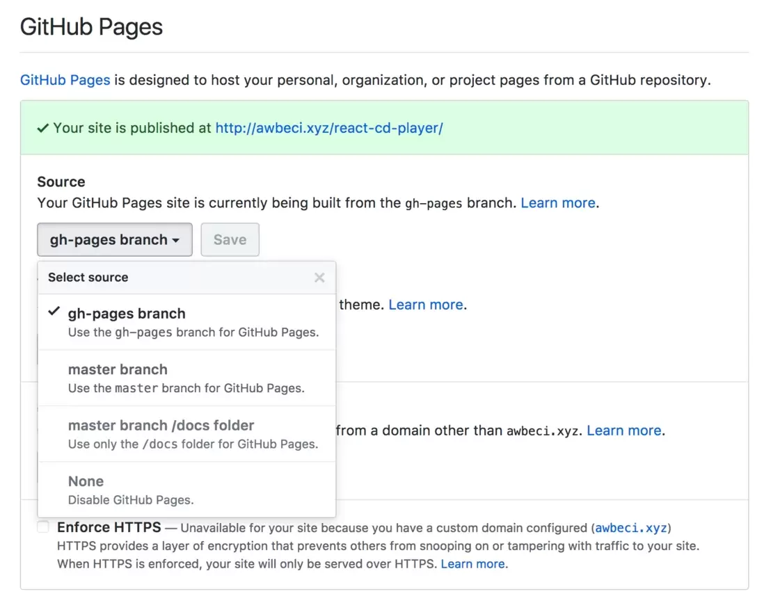 React项目GitHubPages部署教程