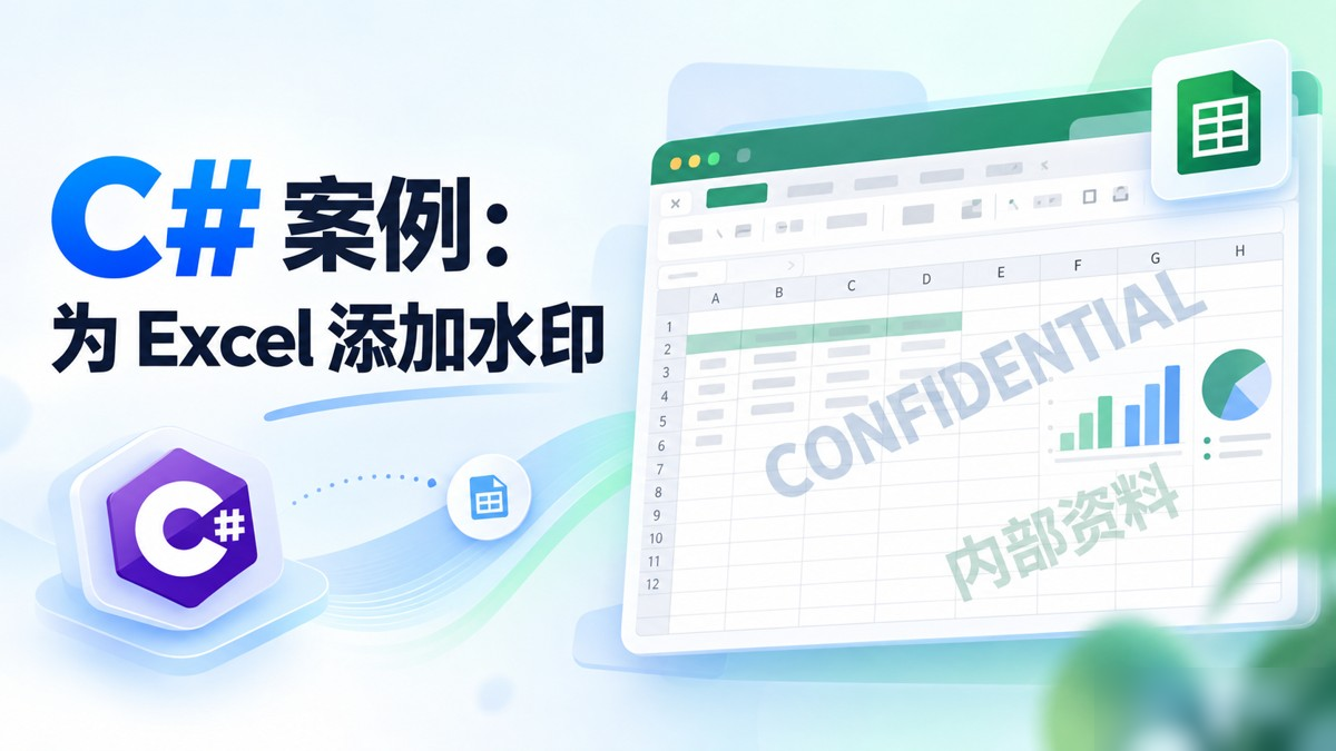 C#实现方式为Excel添加水印的两种方案对比实用指南
