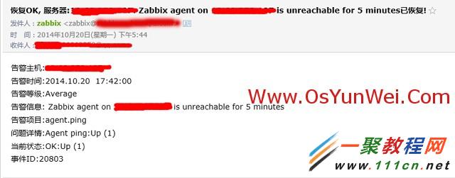 linux中Zabbix邮件报警设置配置步骤
