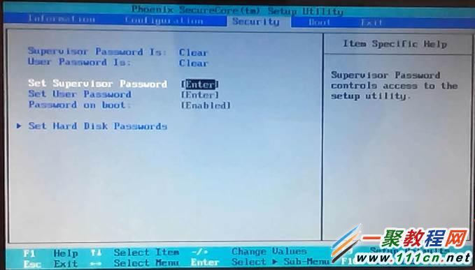 Lenovo联想笔记本怎么设置BIOS密码