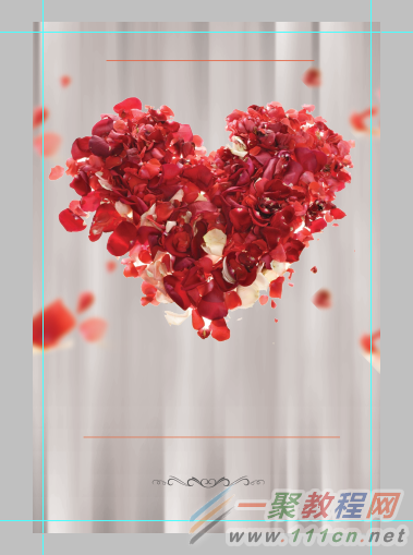 情人节海报，设计红色玫瑰情人节节日主题海报_