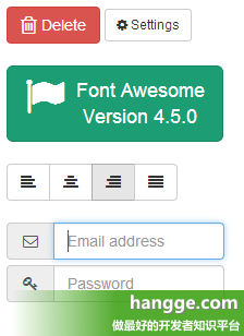 原文:CSS3 - 使用Font Awesome字体图标的控件样例（按钮，工具栏，输入框）