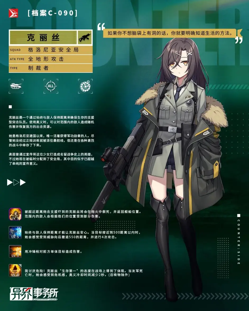 《异界事务所》制裁者克丽丝技能怎么样