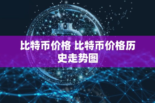 比特币价格 比特币价格历史走势图-第1张图片