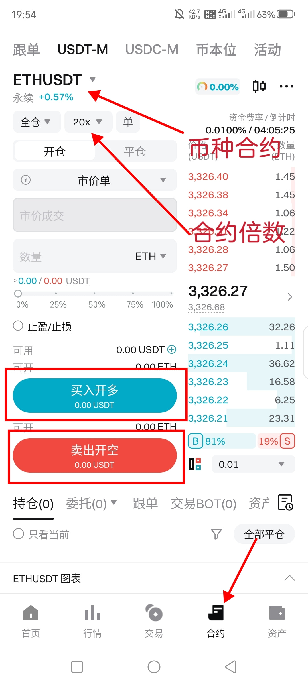 合约交易方式