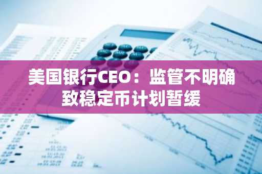 美国银行CEO：监管不明确致稳定币计划暂缓-第1张图片