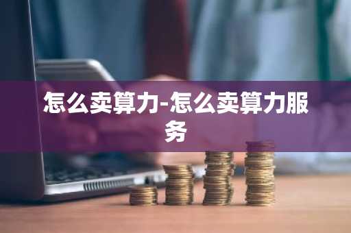 怎么卖算力-怎么卖算力服务-第1张图片