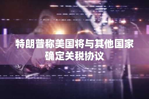 特朗普称美国将与其他国家确定关税协议-第1张图片