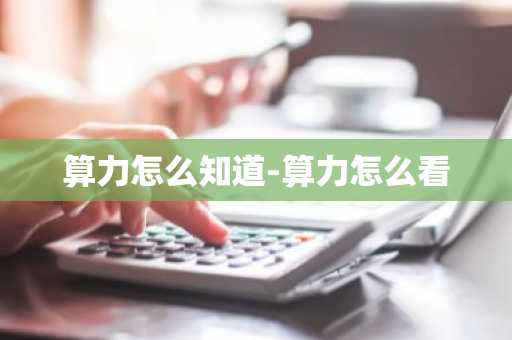 算力怎么知道-算力怎么看-第1张图片
