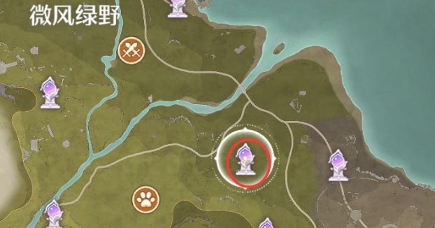 无限暖暖敲下纪念之章河畔山地盖章点位一览1