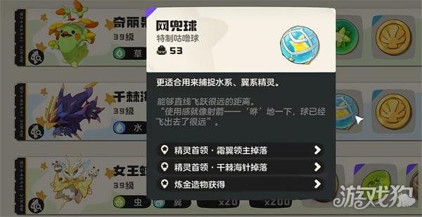 洛克王国世界网兜球有什么用2