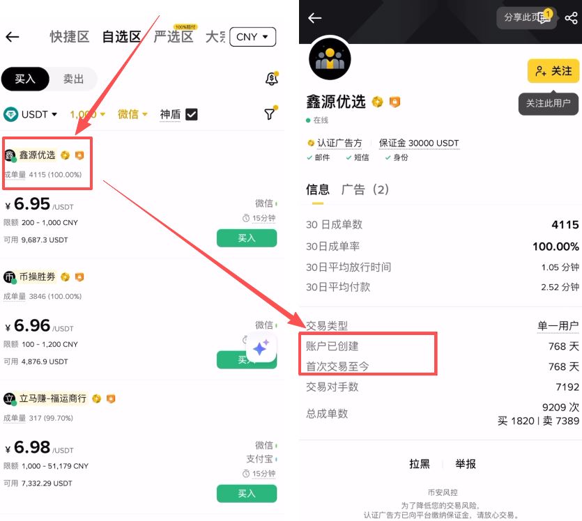 第二步：挑选靠谱商家
