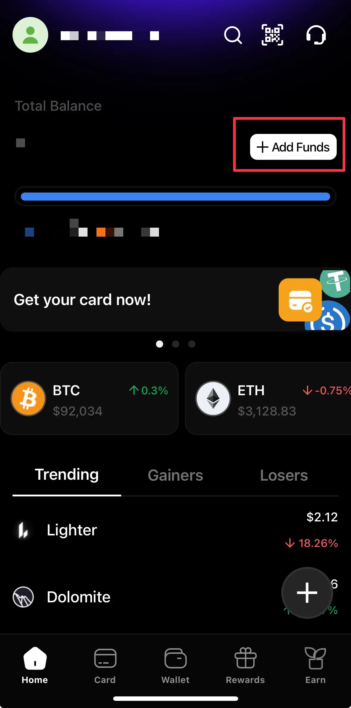 3. 存入加密货币资产（入金）