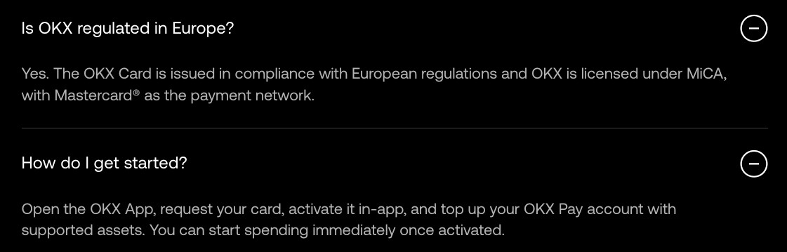 ‌OKX Monavate 推出欧盟稳定币卡‌