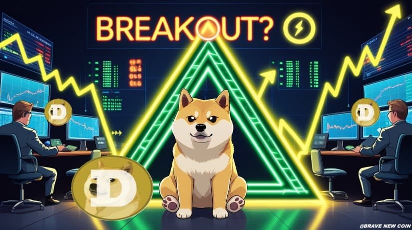 狗狗币（DOGE）价格预测：DOGE陷于多年下降三角形中——突破0.10美元或引发上涨