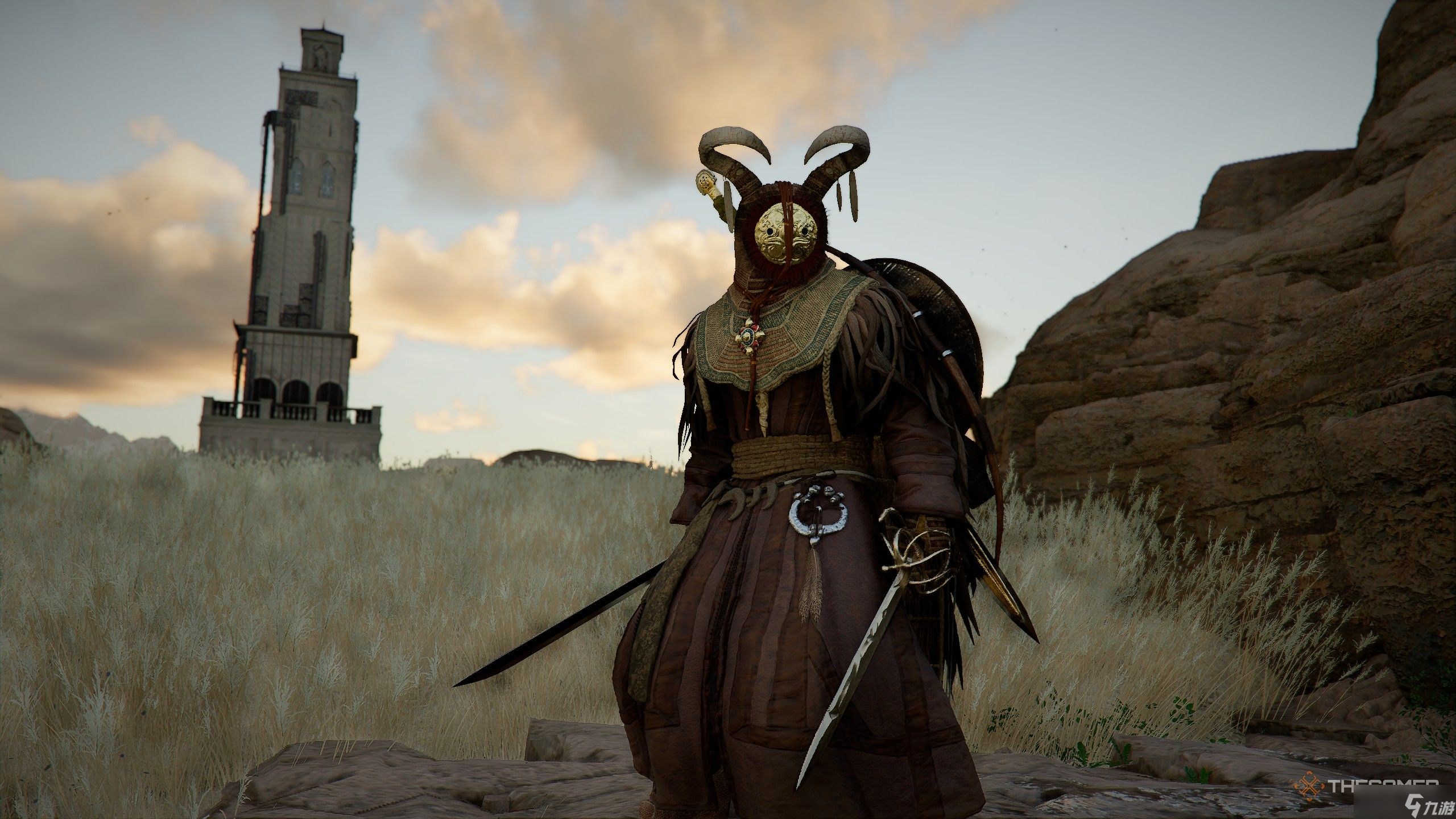 在红色沙漠中如何找到赫尔弗林皮甲套装与黑日盾